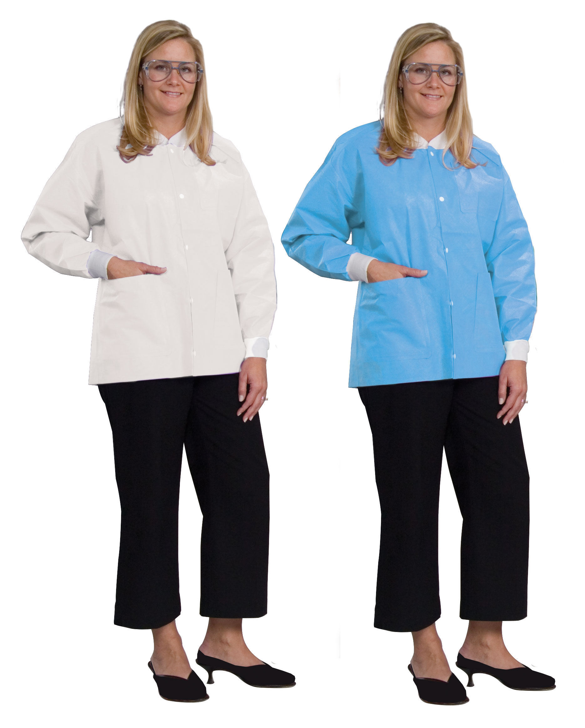 DenLine "In Stock" Disposable Mid-Length Lab Jacket Styles