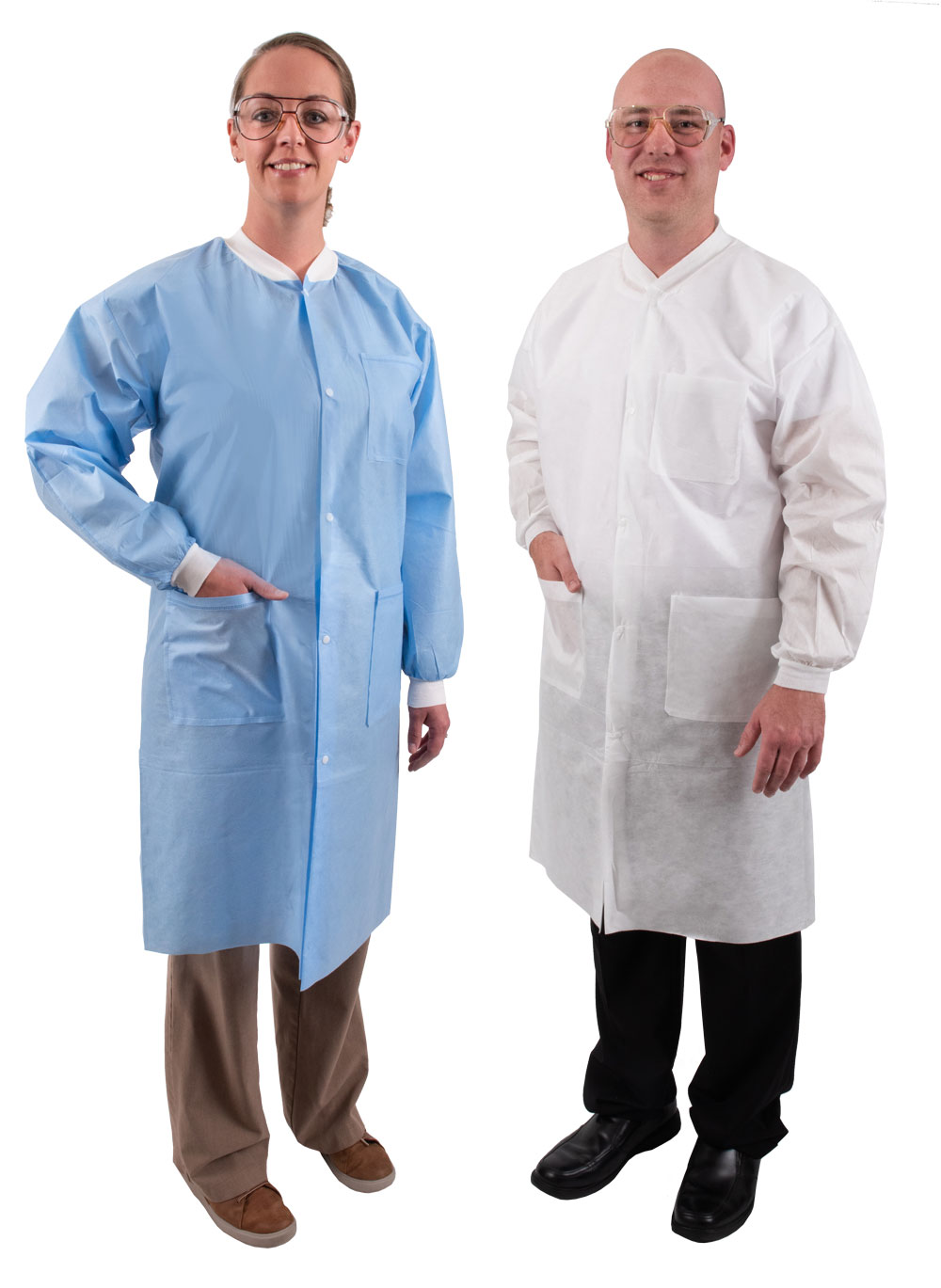 DenLine "In Stock" Disposable Lab Coat Styles