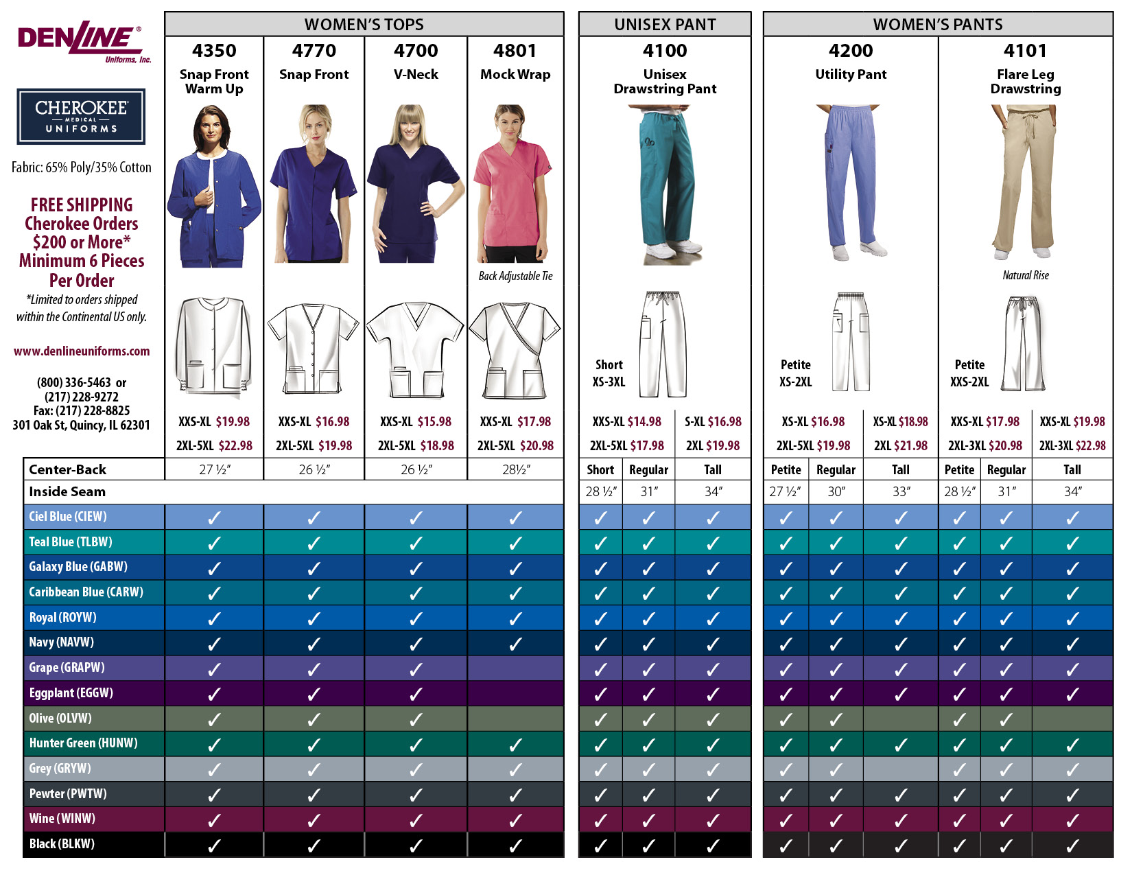 Cherokee Medical Scrubs Women's Styles