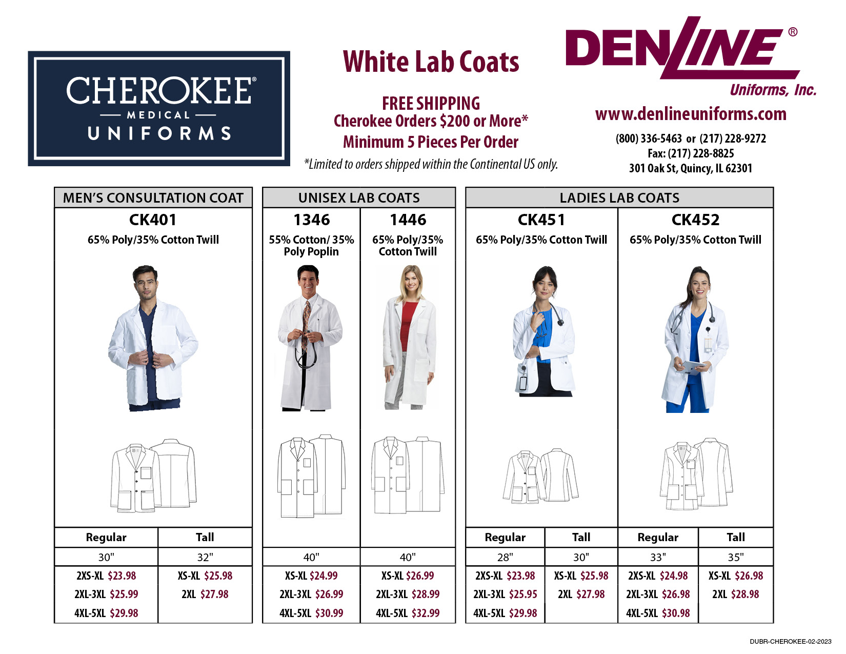 Cherokee Medical Lab Coats